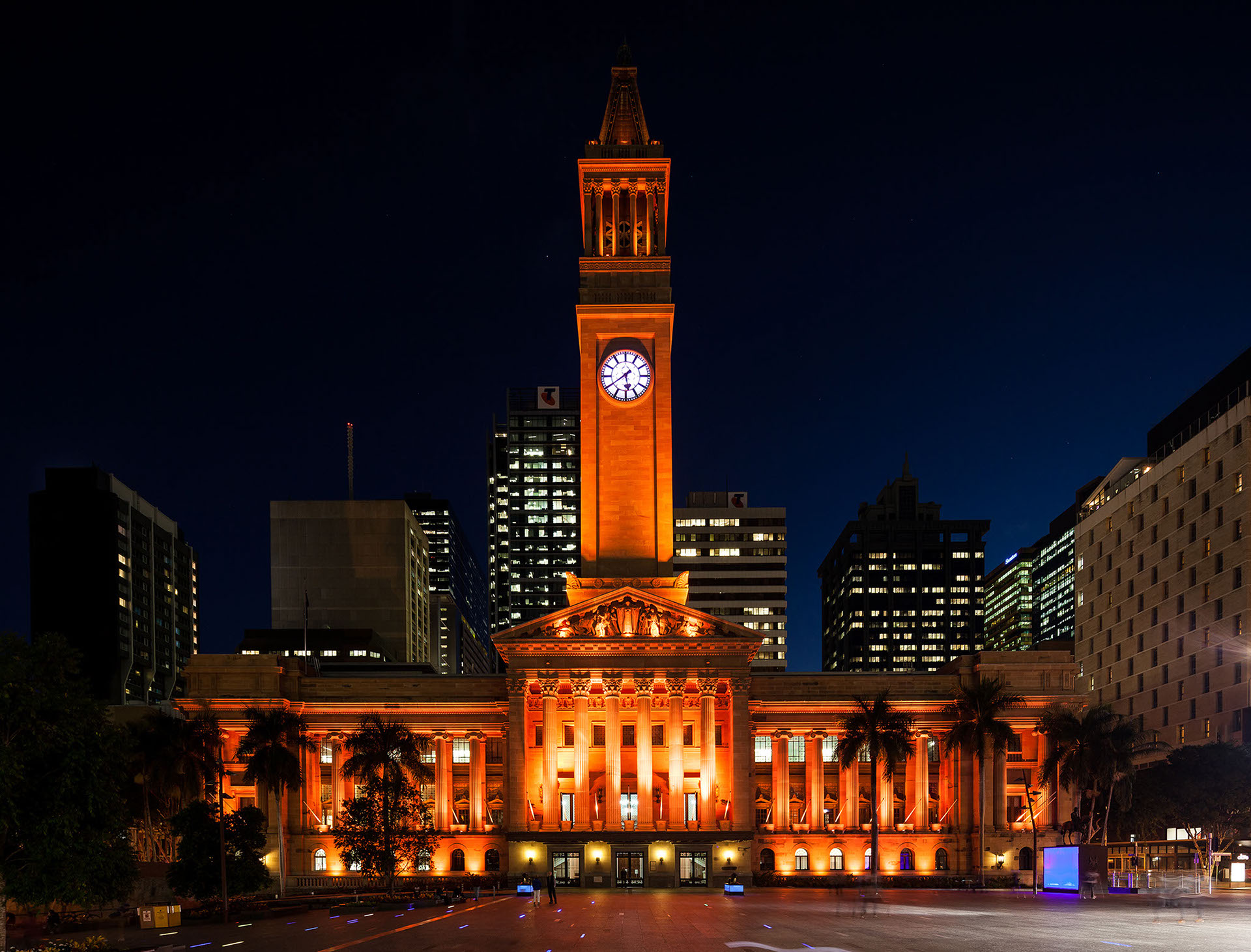 Brisbane City Hall illumination – Case study